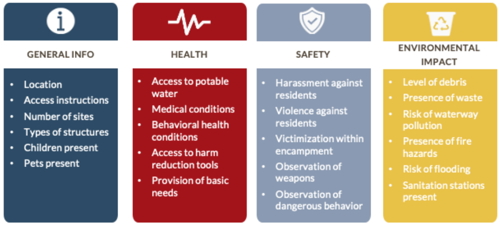 Encampment Assessment Domains